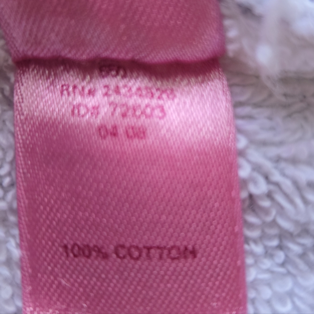 🌸 VINTAGE VS PINK: Univ. of Pink Cotton Terry Robe 🌸 - Picture 8 of 8